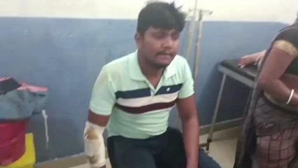 भीषण हादसा: अनियंत्रित टेम्पो ने बाइक में मारी जोरदार टक्कर, हादसे में युवक घायल