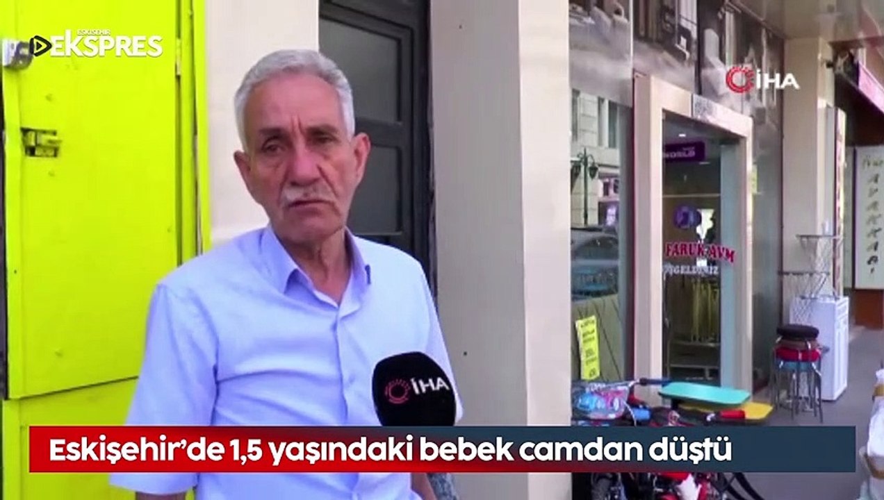 Eskişehir’de 18 aylık bebek 4 metre yükseklikten düştü