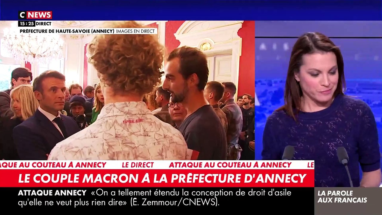 Annecy: Henri, le héros au sac à dos, profite de sa rencontre avec Emmanuel Macron pour lui demander "un service": assister à l'inauguration de la cathédrale Notre-Dame de Paris - Regardez leur échange - VIDEO