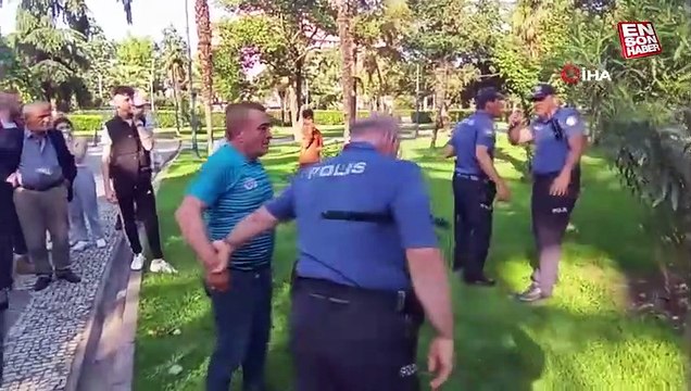 Samsun'da alkol alan kişi ortalığı birbirine kattı