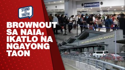 Flights sa NAIA Terminal 3 delayed matapos mawalan ng kuryente | Stand for Truth