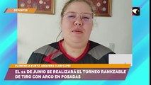 Florencia Kurtz, arquera del club CAPRI, habló acerca del torneo de tiro de arco que se realizará el 11 de junio en Posadas