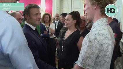 Emmanuel Macron remercie Henri, le "héros au sac à dos" qui a fait face à l'auteur de l'agression