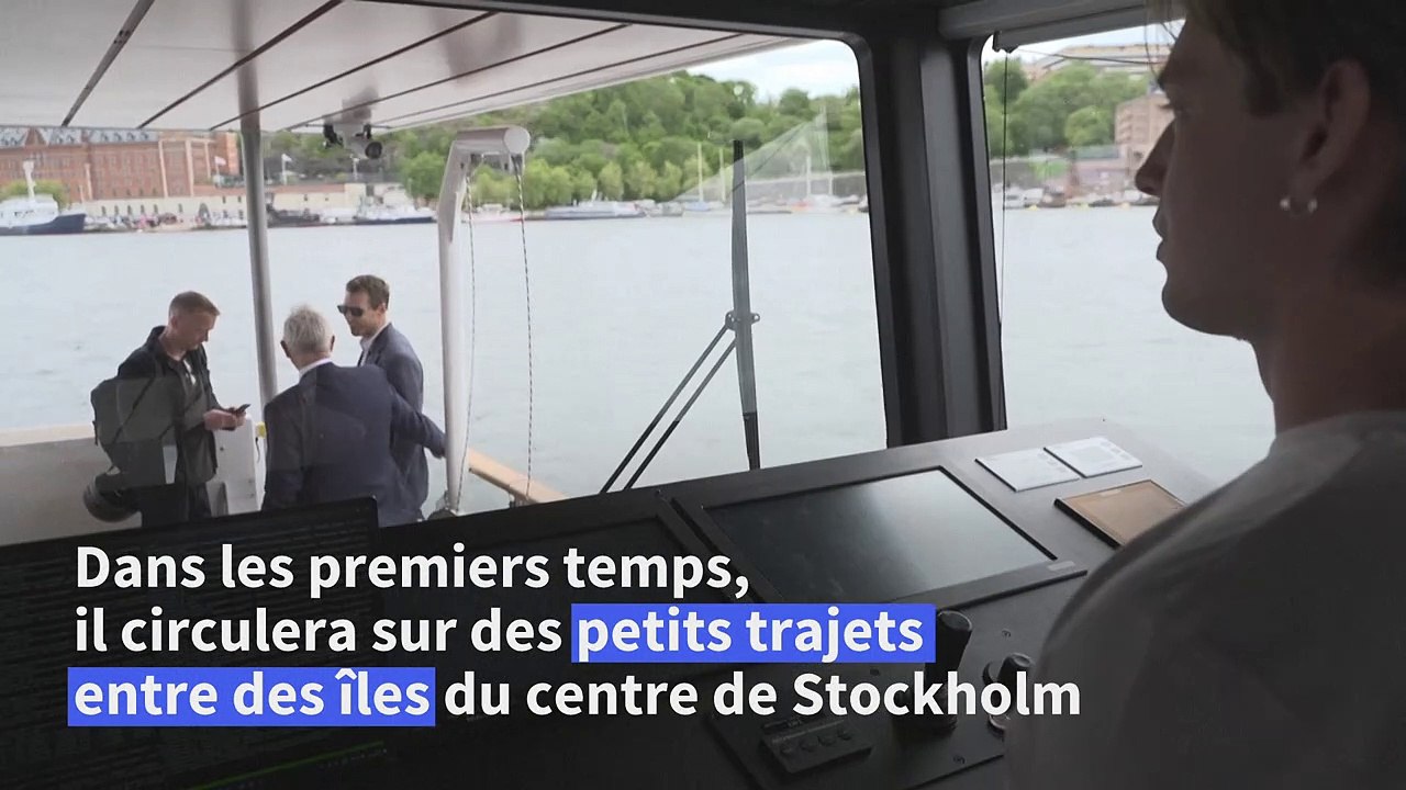 Un ferry urbain entièrement autonome largue les amarres à Stockholm