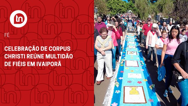 Celebração de Corpus Christi reúne multidão de fiéis em Ivaiporã; veja