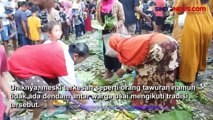 Intip Keseruan Tradisi Uwur-Awur Nasi Gunungan Peninggalan Leluhur di Blora