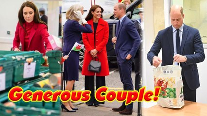 Generous couple  William and Kate offer to replace all the food stolen from a foodbank