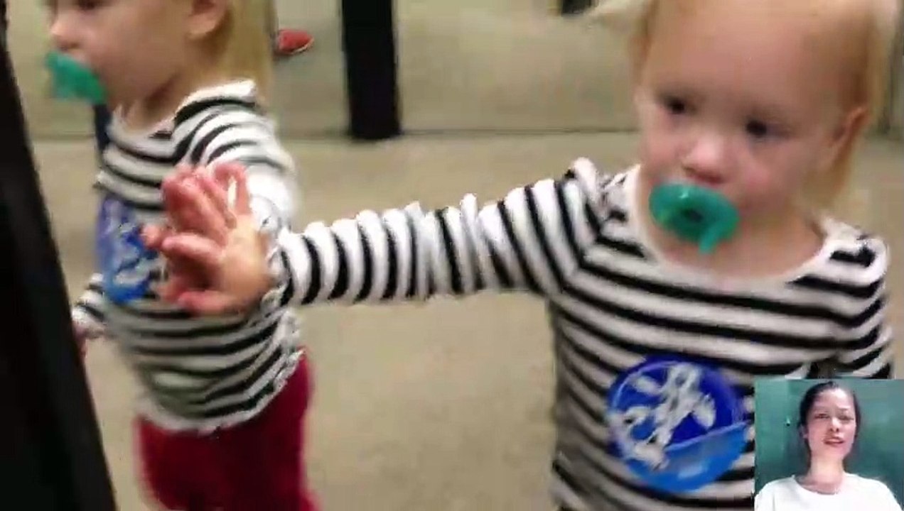 Who are you_ - Adorable Baby Talking to the Mirror __ Funny Babies