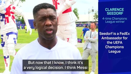 Seedorf thanks Messi for contribution to the beautiful game