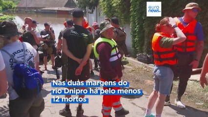 Ucrânia apresenta áudio como prova que a Rússia explodiu a barragem Nova Kakovka