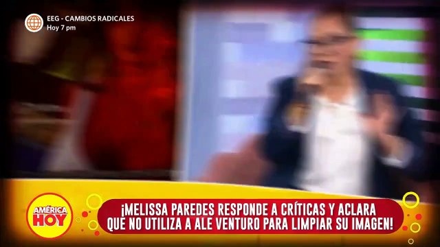 Melissa Paredes responde a Rodrigo Cuba que no busca limpiar su imagen.