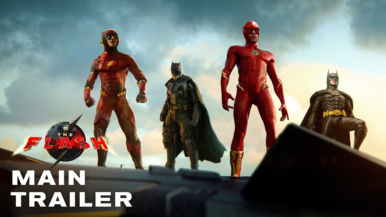 THE FLASH – Main Trailer (2023) Ben Affleck, Michael Keaton, Ezra Miller Movie  Warner Bros (New)