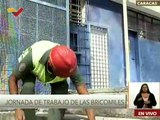 Bricomiles trabajan en la recuperación de la infraestructura en la U.E Creación UD4, en Caricuao