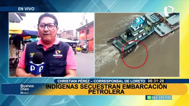 Loreto: indígenas de Puinahua mantienen secuestradas dos embarcaciones petroleras