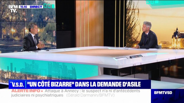 Attaque au couteau à Annecy : Vous ne pouvez pas empêcher [une personne qui a obtenu l'asile] de partir dans un autre pays , affirme Gérald Darmanin
