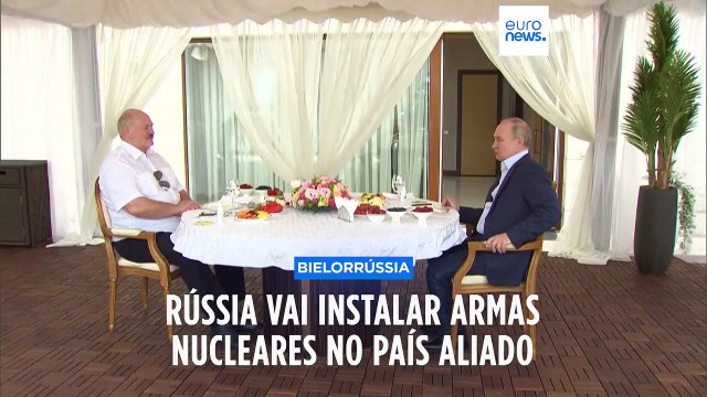 Rússia vai instalar armas nucleares táticas na Bielorrússia em julho