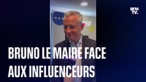 Loi influenceurs : Bruno Le Maire à la rencontre des créateurs