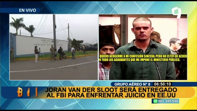 Joran Van Der Sloot es entregado al FBI para enfrentar juicio en EEUU