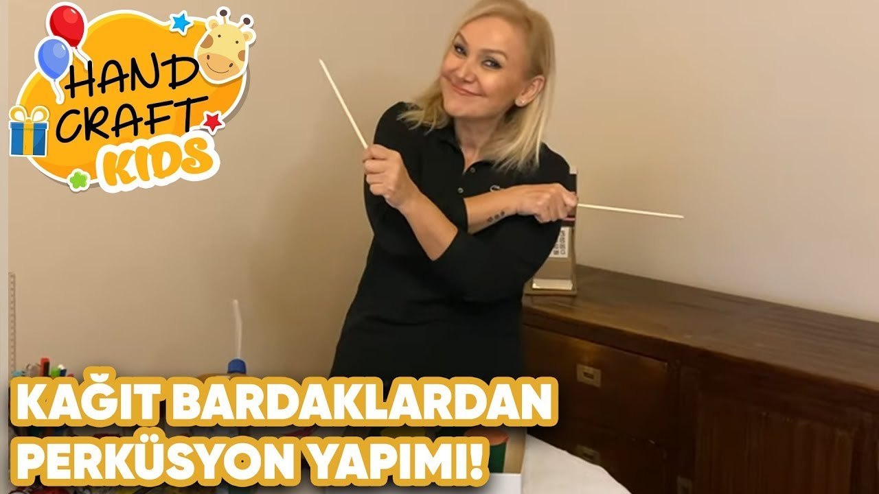 Kağıt Bardaklardan Perküsyon YapımI! | Handcraft TV Kids