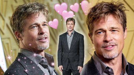 Can't take my eyes off Brad Pitt's handsome face at the 'Babylon' premiere in Paris