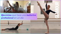 Todos los ejercicios que hace una bailarina profesional en un día