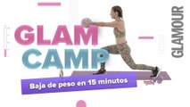 Rutina quema-grasa de 15 minutos en casa | GLAM CAMP