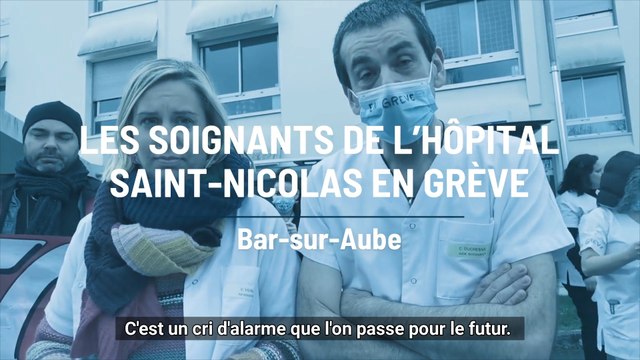 Les soignants de l'hôpital Saint-Nicolas en grève