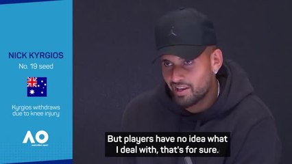 Kyrgios felt he had 'genuine chance' before Aus Open withdrawal