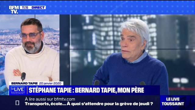 Stéphane Tapie à propos de son père: Il a fini par croire que son cancer aussi, il allait le battre