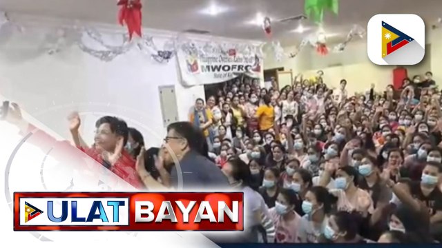 DMW at OWWA officials, personal na binisita ang distressed OFWs sa Bahay Kalinga sa Kuwait