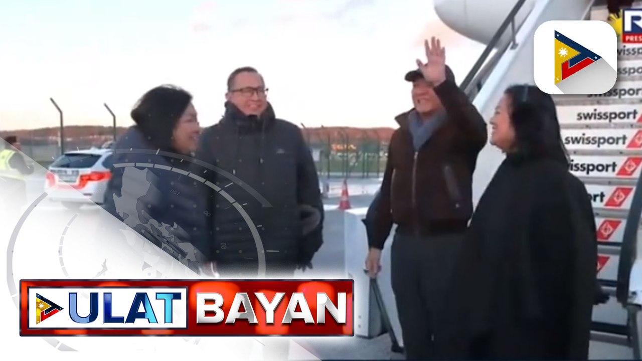 Pres. Ferdinand R. Marcos Jr., dumating na sa Davos, Switzerland para dumalo sa World Economic Forum