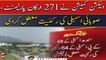 ECP suspended membership of 271 Members of Parliament, Provincial Assembly