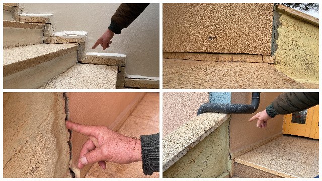 Mahallede binaları hasar gören halktan 'taş ocağında patlatma' şikayeti