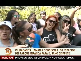 Download Video: Más de 1.500 personas acuden al Parque Generalísimo Francisco de Miranda por actividades deportivas