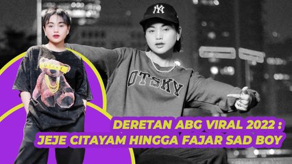 Deretan ABG Viral 2022: Bonge Citayam hingga Fajar Sad Boy