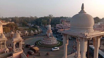 Drone video : देखें कोटा के विवेकानंद चौराहे की खूबसूरती, हैरिटेज गलियां