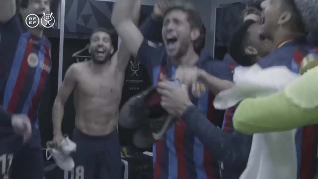 Barca feiert den supercopa-titel nach sieg über real