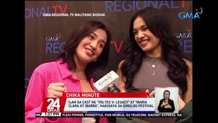 Ilan sa cast ng "Voltes V: Legacy" at "Maria Clara at Ibarra", nakisaya sa Sinulog festival | 24 Oras