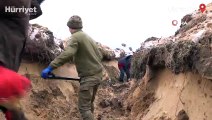 Ukraynalılar, Belarus sınırında hendek kazdı