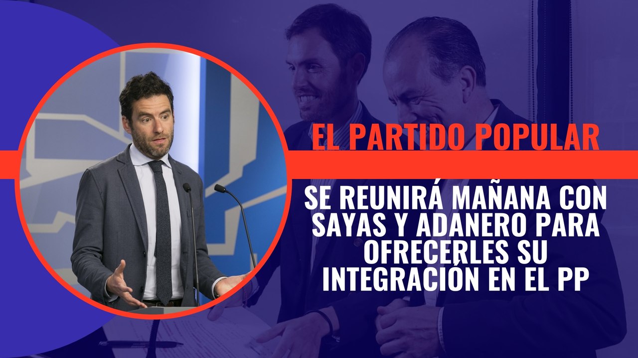 El PP se reunirá mañana con Sayas y Adanero par...