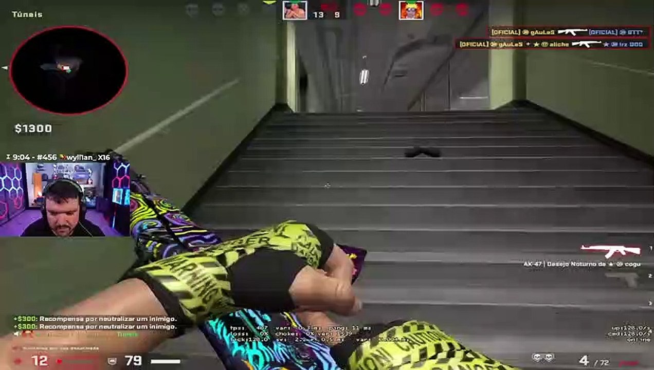 GAULES FAZ CLUTCH 1X3 NESSAS 3 LENDAS DO CS!! NÃO É PRA QUALQUER UM!!