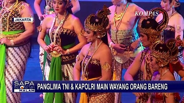 Wujud Kokohnya Sinergitas, Panglima TNI dan Kapolri Main Wayang Orang Bareng