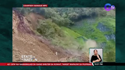 Bahagi ng bundok sa Banaue, gumuho | SONA