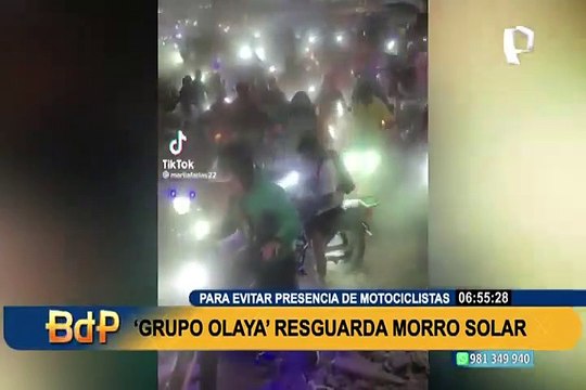 'Grupo Olaya' resguarda Morro Solar para evitar a motociclistas que practican maniobras temerarias