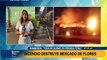 Tragedia en el Rímac: incendio destruye locales del mercado de Flores Santa Rosa