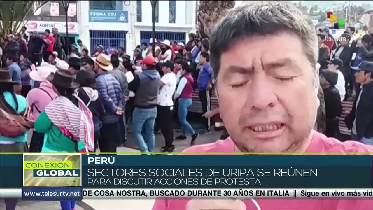 Perú: Organizaciones sociales discuten acciones de protesta en Uripa