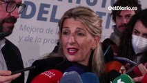 Yolanda Díaz ve con buenos ojos la mesa de partidos que propone IU y celebra que quiera “sumar”