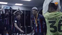 La celebración completa del FC Barcelona en Riad tras ganar la Supercopa / FCB