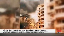 Rusya'nın Dnipro saldırısından çarpıcı görüntü
