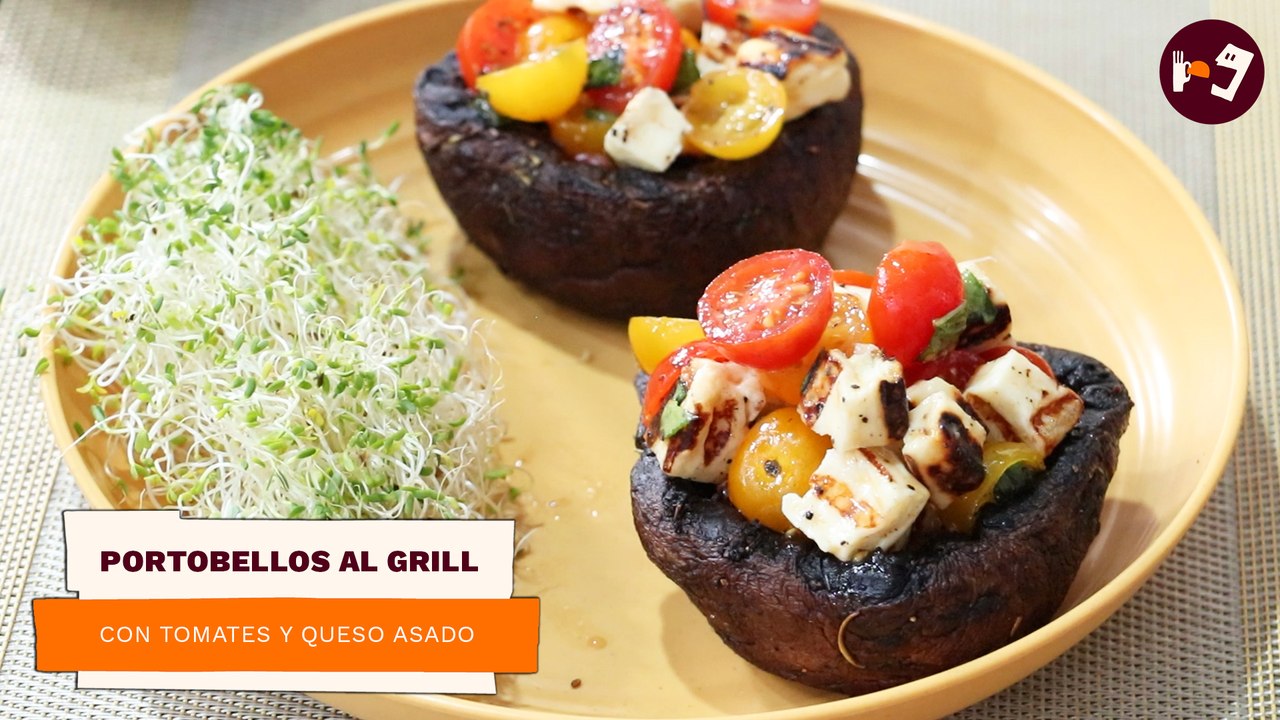 Portobellos al grill | Receta fácil, saludable y económica | Directo al Paladar México